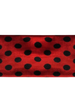 Headband Velvet Dots Rojo Poliéster h5 Imagen2